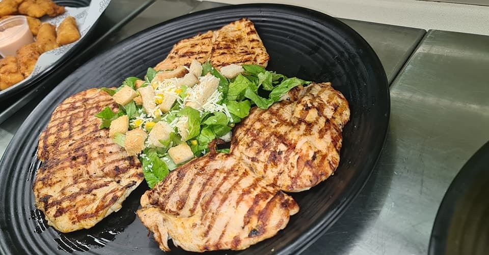 Chicken patty platter - Chicken House Samanidis
