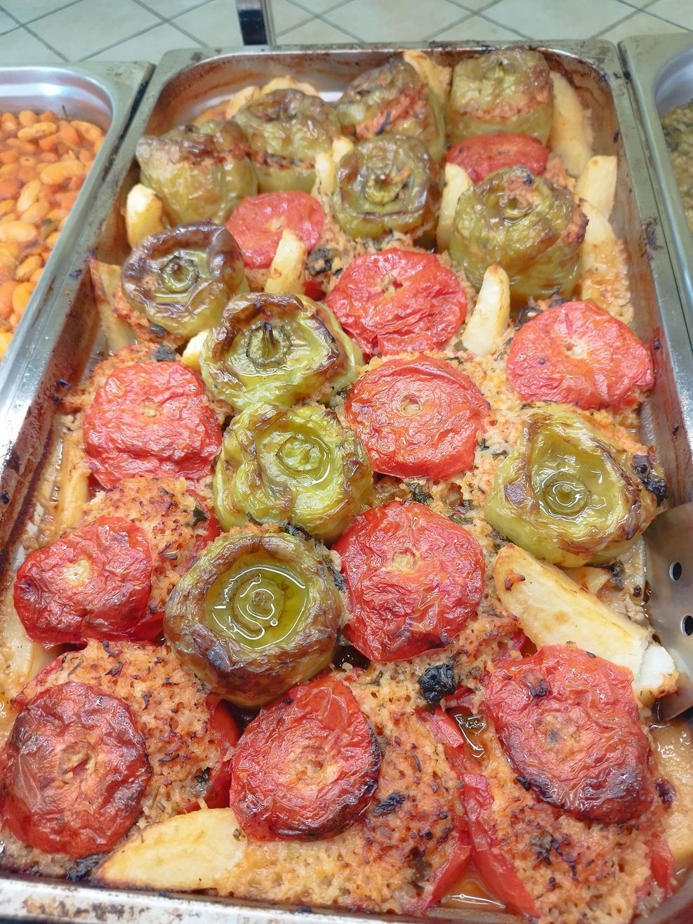 Stuffed vegetables - Chicken House Samanidis